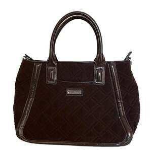 Vera Bradley‎ Espresso Trimmed Trapeze Crossbody Bag